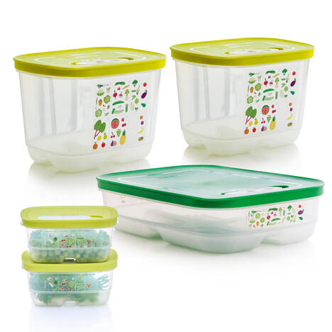 Tupperware Δοχεία Έξυπνης Ψύξης  perfektes Klima für Obst und Gemüse im Kühlschrank